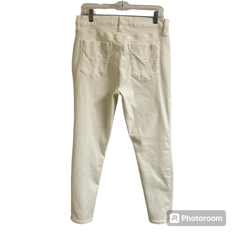 Hudson High Rise Barbara Super Skinny Jeans White Women’s 31 Stretch Comfort - Picture 4 of 13